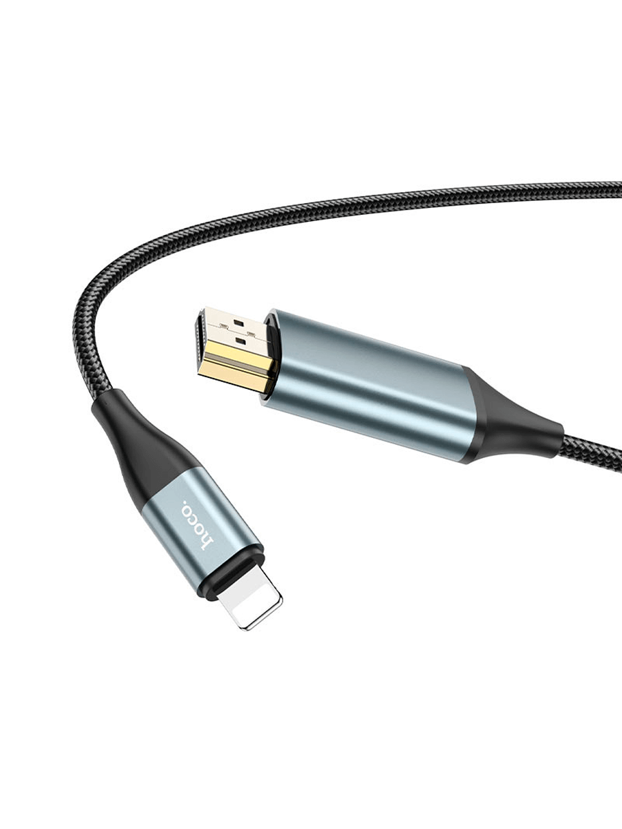 Адаптер HDMI (M) - Lightning (M) Hoco UA15 2м (черный) - фото 2 - id-p216582845