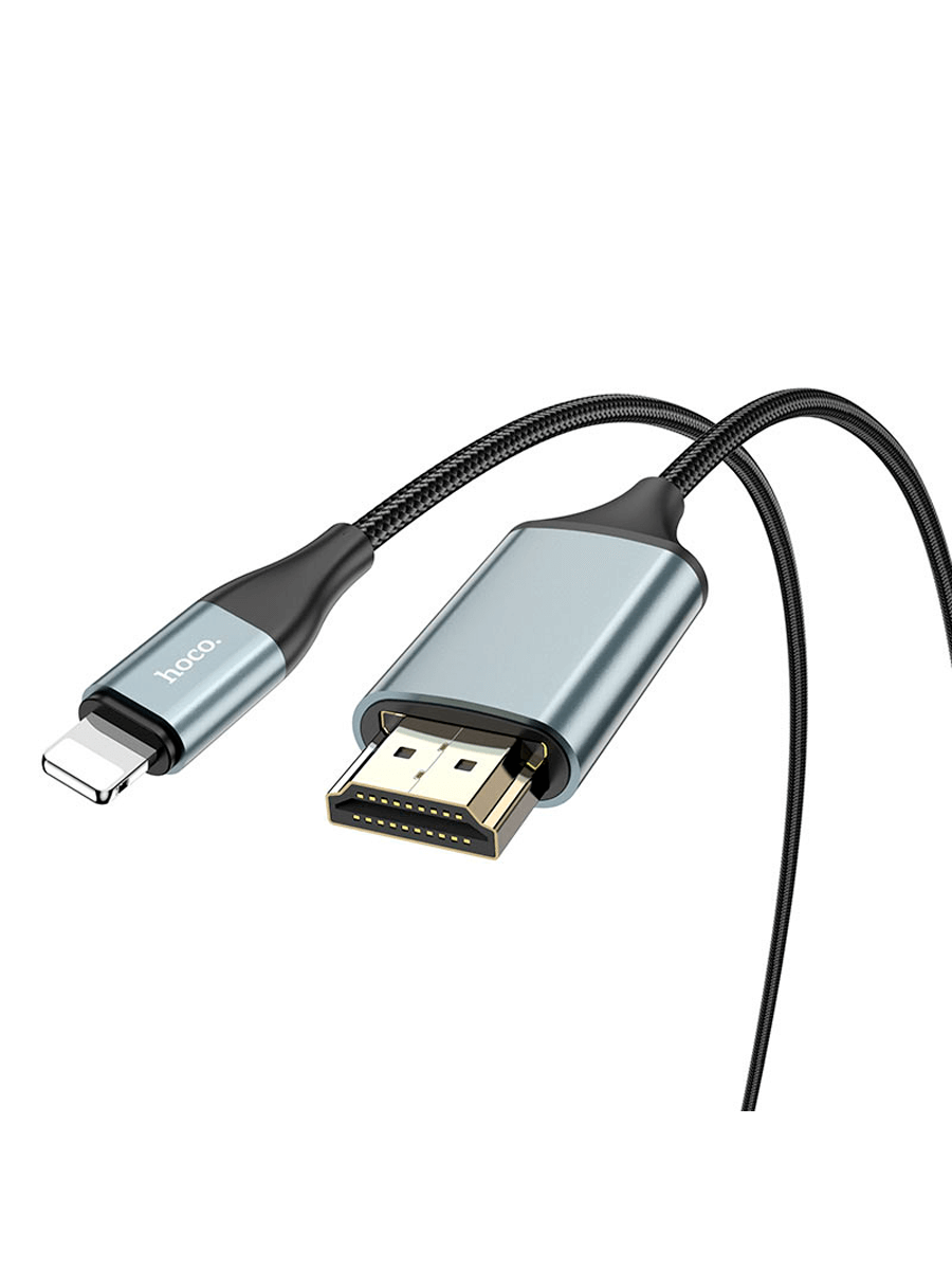 Адаптер HDMI (M) - Lightning (M) Hoco UA15 2м (черный) - фото 3 - id-p216582845