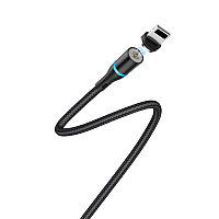 Магнитный кабель Borofone BU16 Skill Magnetic USB - Lightning (1.2м, черный)