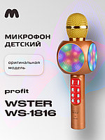 Караоке микрофон WSTER WS-1816 (ORIGINAL) (золотой)