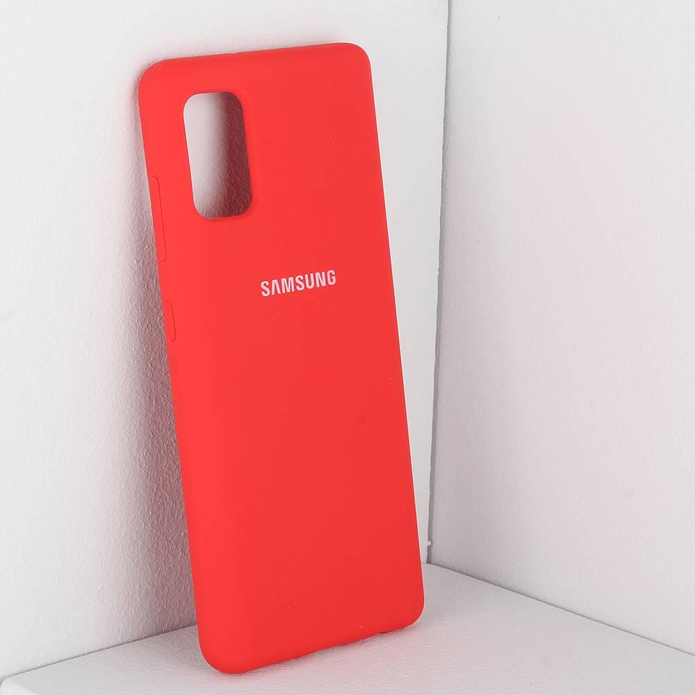 Силиконовый чехол для Samsung Galaxy A41 (красный) - фото 1 - id-p216579866