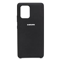Чехол бампер Silicone Cover для Samsung Galaxy S10 lite, A91, M80S (черный)