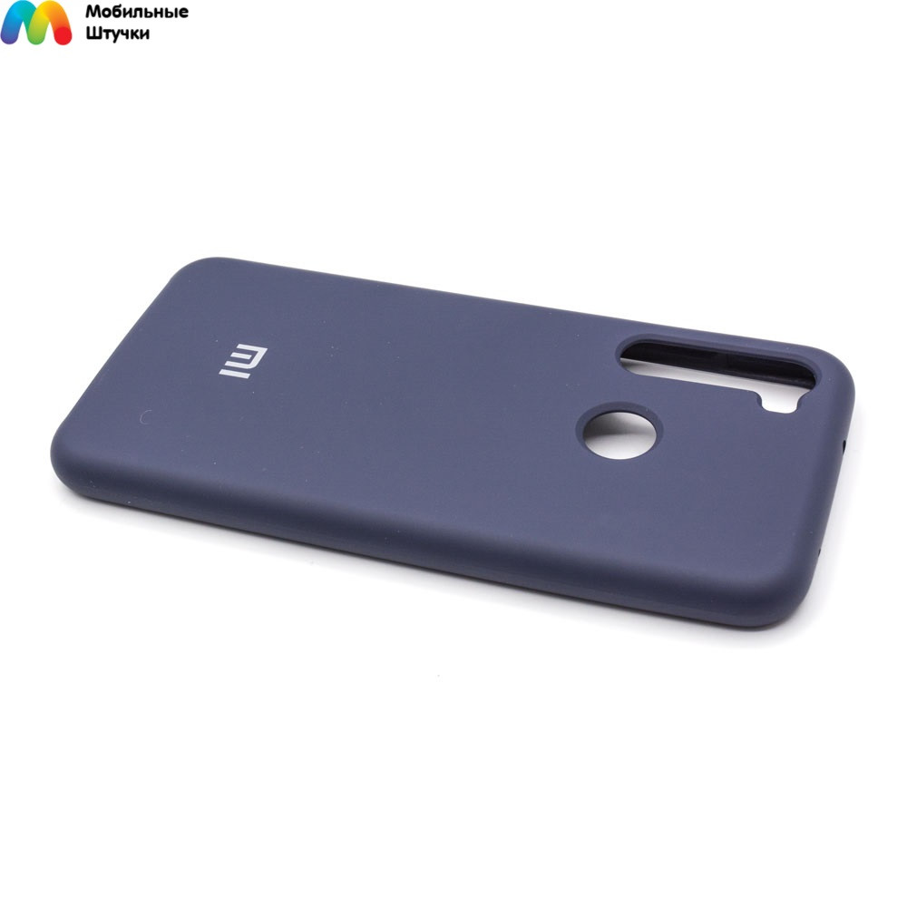 Чехол бампер Silicone Cover для Xiaomi Redmi Note 8, Note 8 (2021) (черный) - фото 3 - id-p216578946
