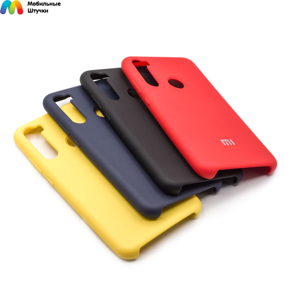 Чехол бампер Silicone Cover для Xiaomi Redmi Note 8, Note 8 (2021) (черный) - фото 5 - id-p216578946