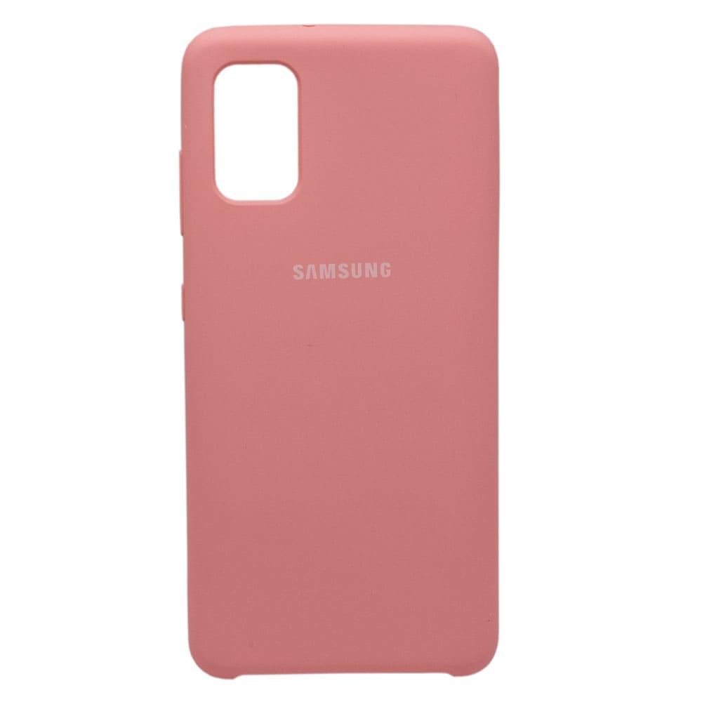 Чехол бампер Silicone Cover для Samsung Galaxy A41 (розовый) - фото 1 - id-p216578961