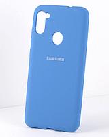 Силиконовый чехол для Samsung Galaxy A11, M11 (синий)