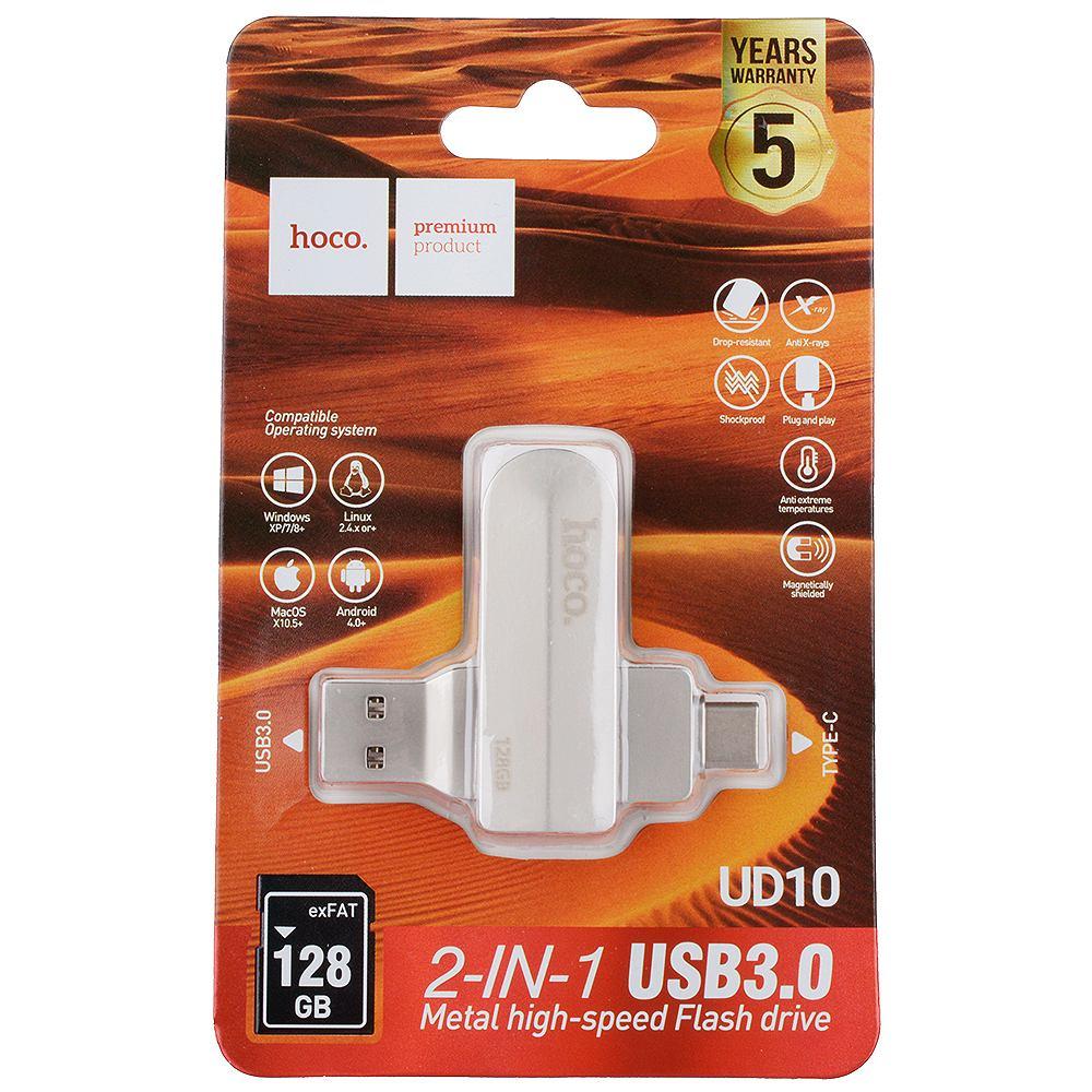 USB OTG Flash Hoco UD10 128GB USB3.0 - Type-C - фото 1 - id-p216582104