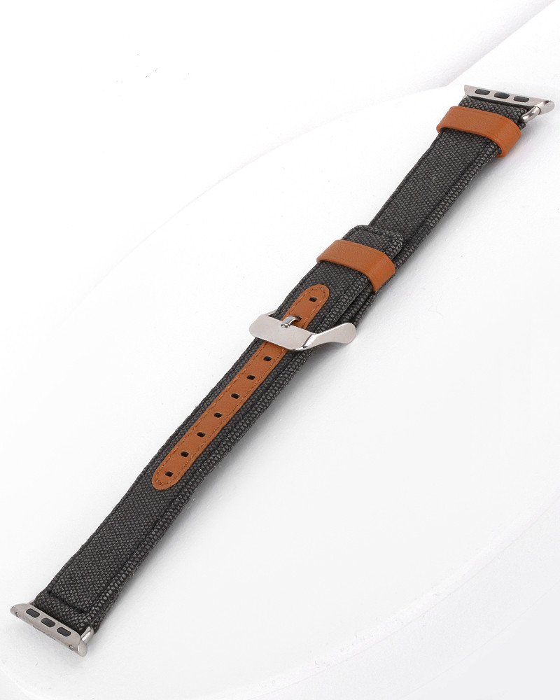 Текстильный ремешок Vinson для Apple Watch 38-40-41 мм (черный) - фото 3 - id-p216582136
