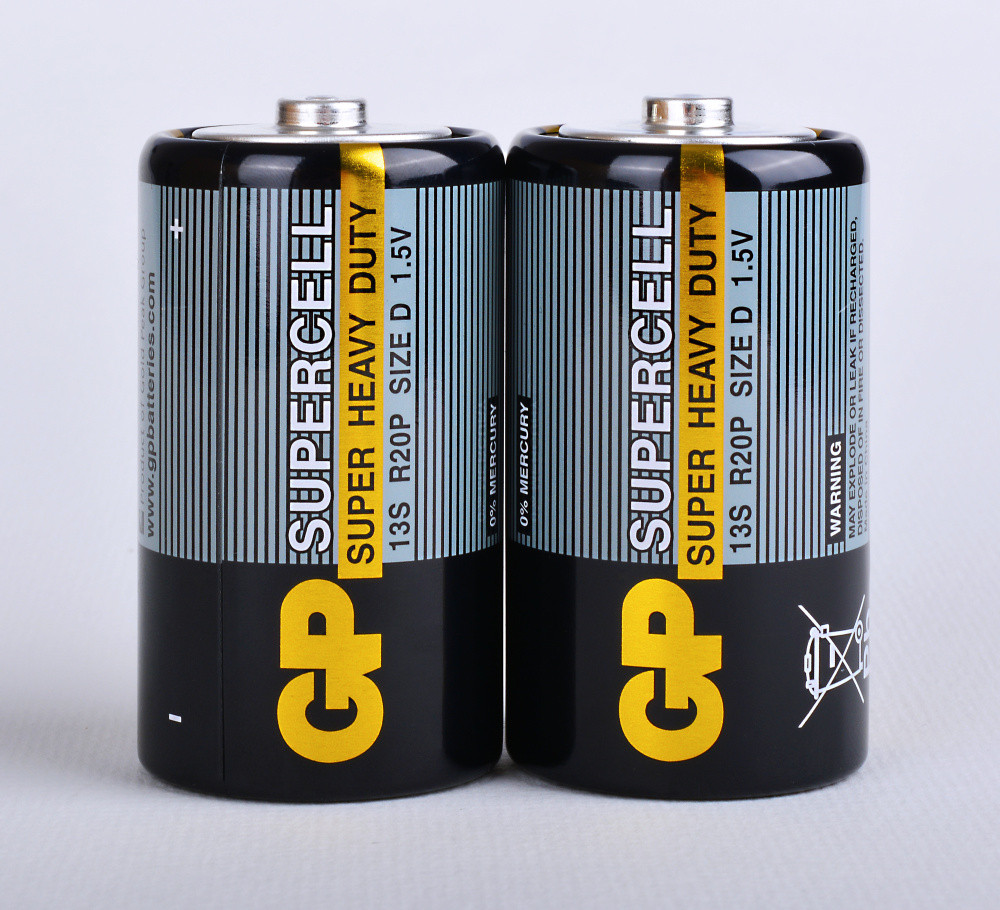 Батарейка R20 GP SuperCell 1.5V (1 шт.) - фото 1 - id-p216583986