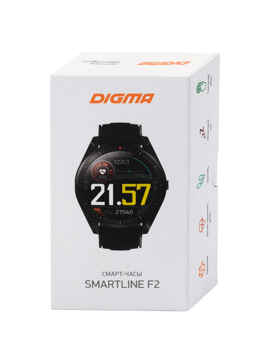 Умные часы Digma Smartline F2 (черный) - фото 8 - id-p216582178