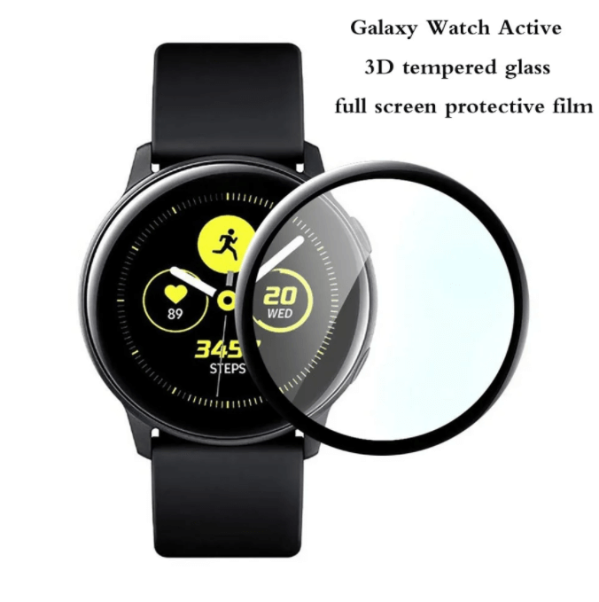 Защитное мягкое стекло для Samsung Galaxy Watch Active 2 (44mm) - фото 2 - id-p216580225