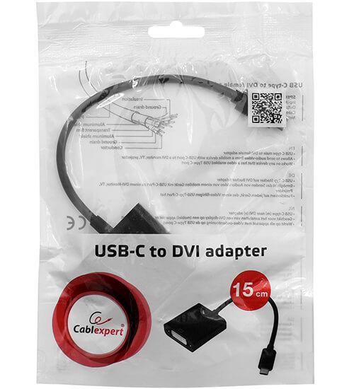 Переходник Cablexpert A-CM-DVIF-01 USB Type-C - DVI-I (0.15 м) - фото 2 - id-p216580254