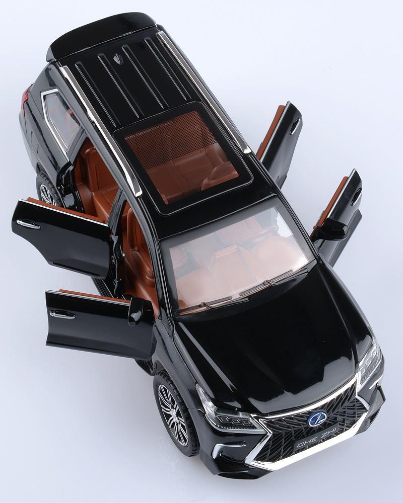 Коллекционная модель автомобиля Lexus Lx 570 (черный) - фото 2 - id-p216582247