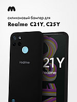 Силиконовый чехол для Realme C21Y, C25Y (черный)