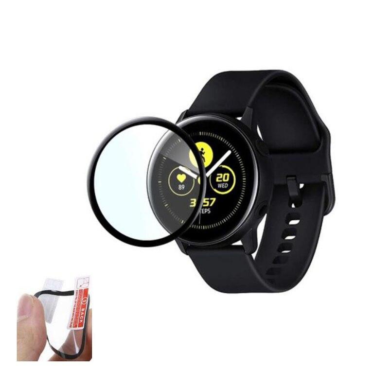 Защитное мягкое стекло для Samsung Galaxy Watch Active 2 (40mm) - фото 1 - id-p216580312