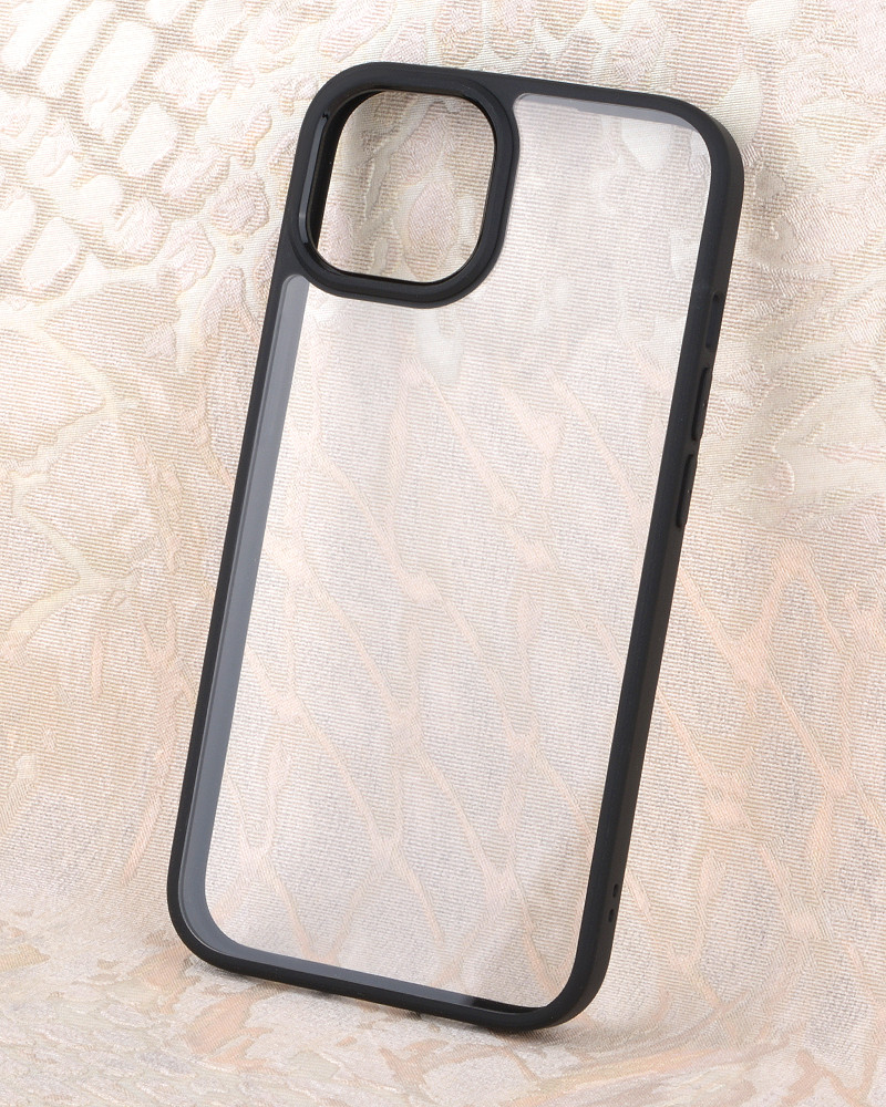 Чехол бампер iPaky Crystal для iPhone 13 (черный) - фото 2 - id-p216582294