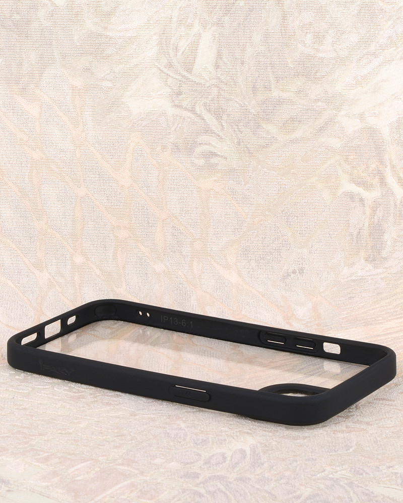 Чехол бампер iPaky Crystal для iPhone 13 (черный) - фото 4 - id-p216582294
