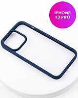 Чехол бампер iPaky Crystal для iPhone 13 Pro (темно-синий)