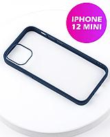 Чехол бампер iPaky Crystal для iPhone 12 mini (темно-синий)