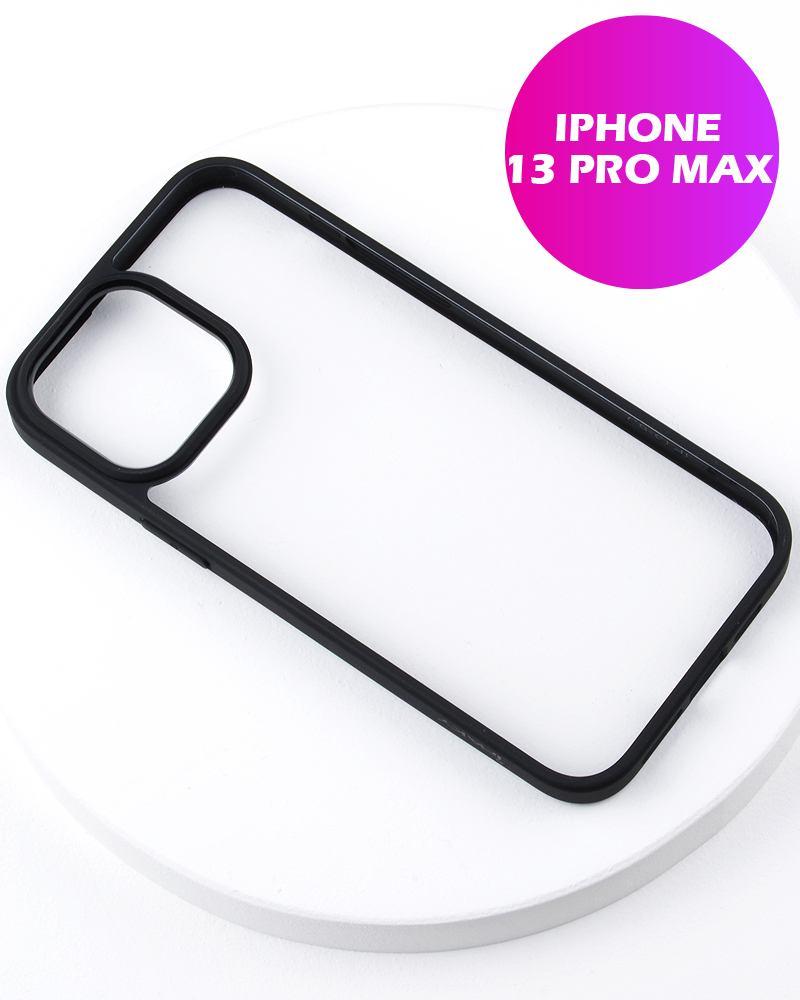 Чехол бампер iPaky Crystal для iPhone 13 Pro Max (черный) - фото 1 - id-p216582311