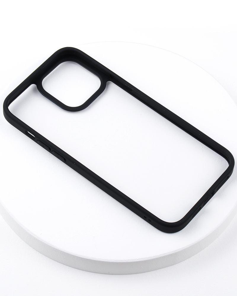 Чехол бампер iPaky Crystal для iPhone 13 Pro Max (черный) - фото 2 - id-p216582311