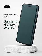 Чехол книжка для Samsung Galaxy A13 4G (зеленый)