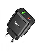 Сетевое зарядное устройство Hoco N5 Favor PD+QC3.0 USB+Type-C (черный)