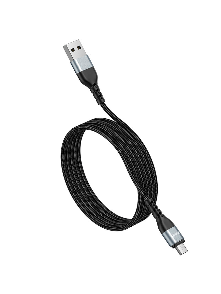 Магнитный кабель Hoco U96 Skill Magnetic USB - microUSB (1.2м, черный) - фото 2 - id-p216582575