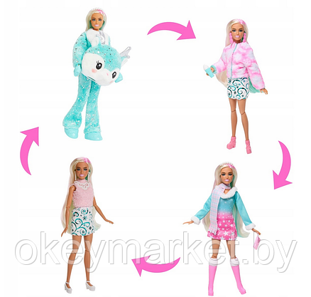 Адвент календарь Barbie Cutie Reveal HJX76, фото 3
