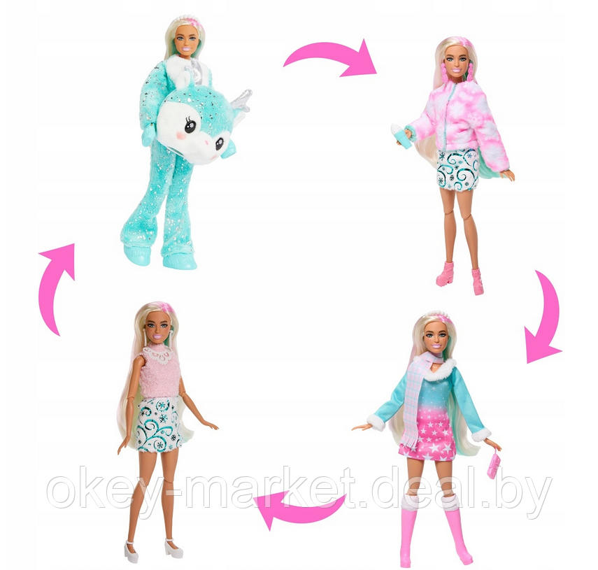 Адвент календарь Barbie Cutie Reveal HJX76 - фото 5 - id-p183624730