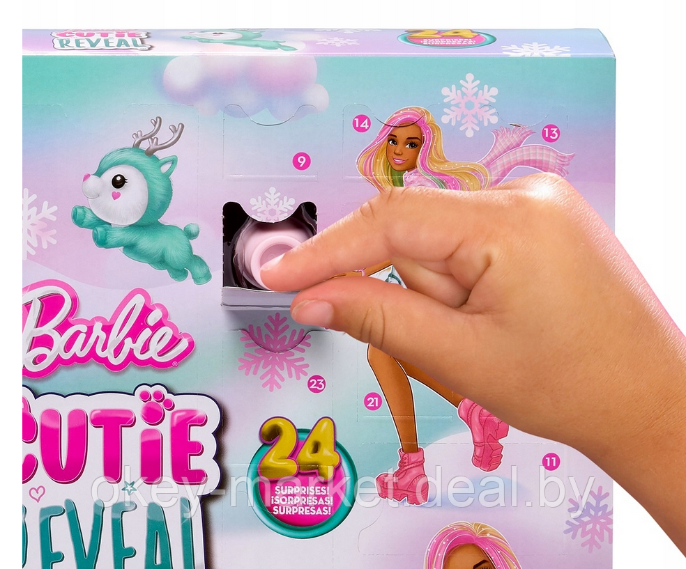 Адвент календарь Barbie Cutie Reveal HJX76 - фото 8 - id-p183624730