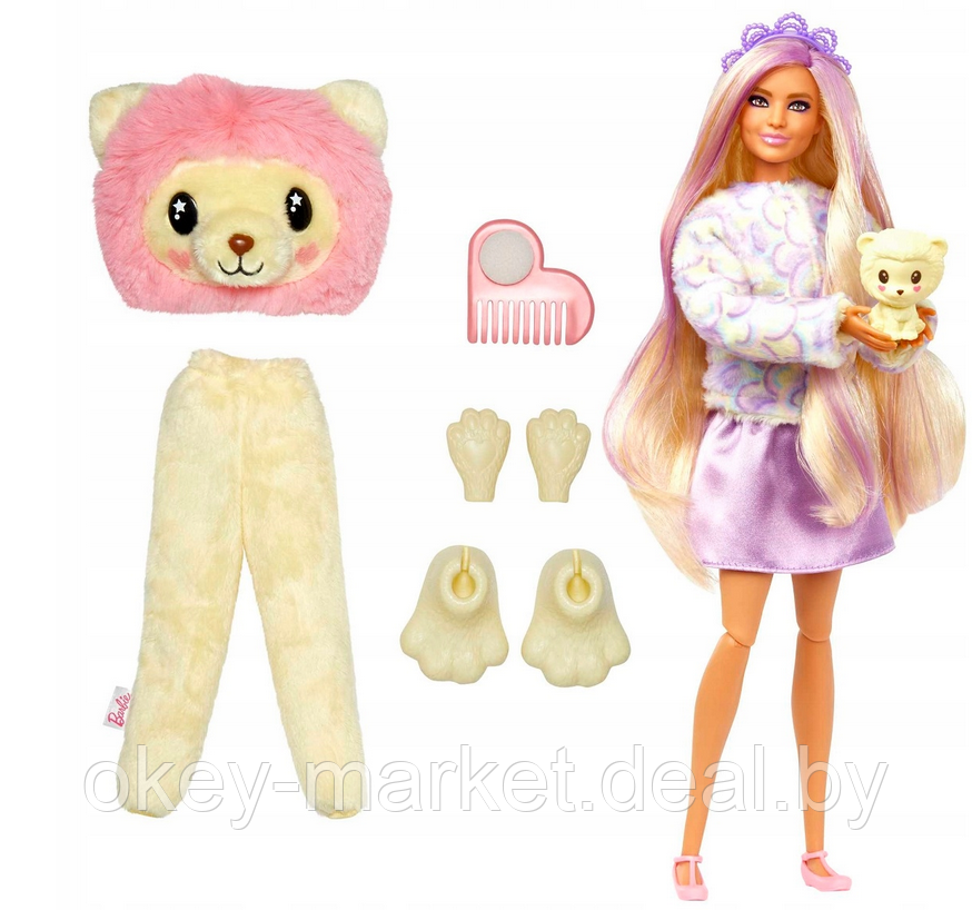 Кукла Barbie Cutie Reveal Лев HKR06 - фото 5 - id-p183624361