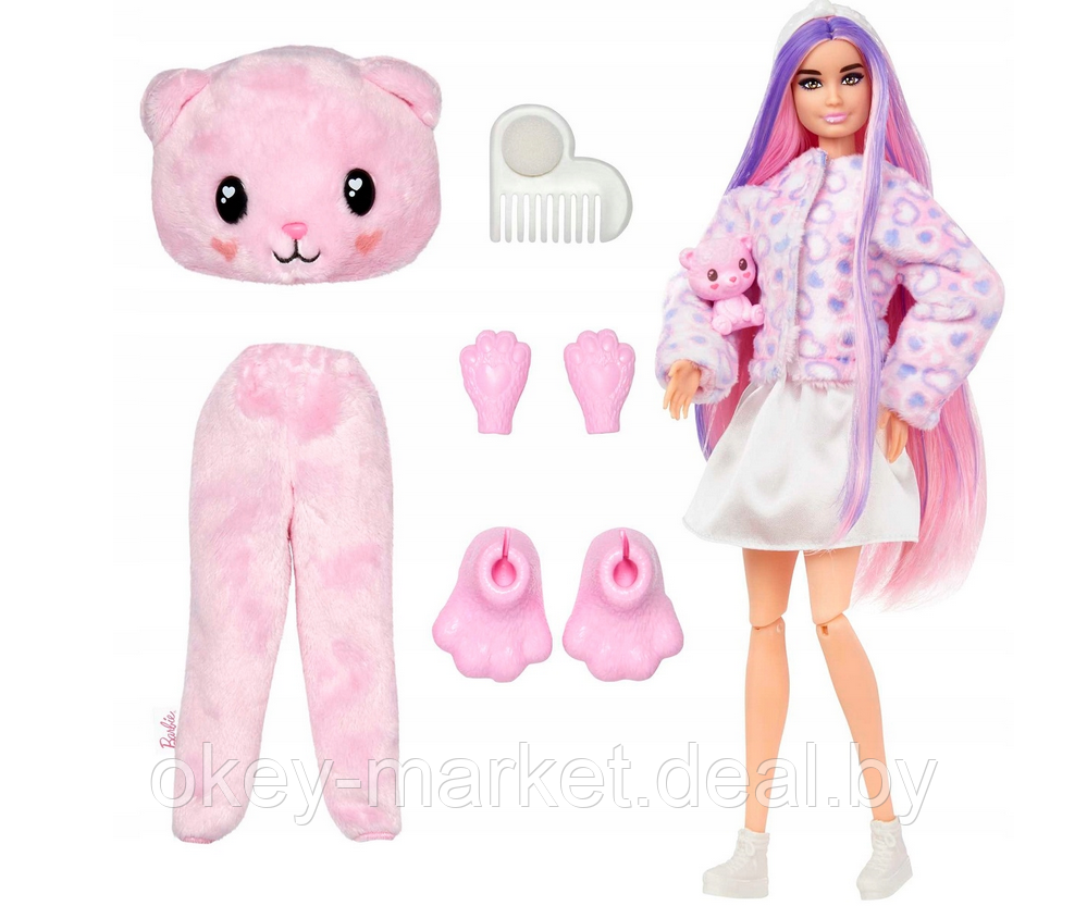 Кукла Barbie Cutie Reveal мишка Тедди HKR04 - фото 3 - id-p216592430
