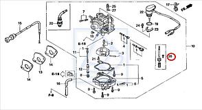 Клапан холостого хода для подвесного лодочного мотора HONDA BF15/20,16130-ZY1-801, фото 2
