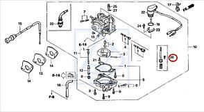 Электроклапан карбюратора для подвесного лодочного мотора HONDA BF8..10, 16130-ZW9-801, фото 3