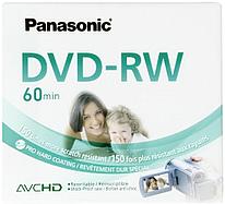Диск mini DVD-RW DS - Panasonic 2.8GB 2X, 60 минут, двухсторонний, перезаписываемый, Slim Сase(для видеокамер)