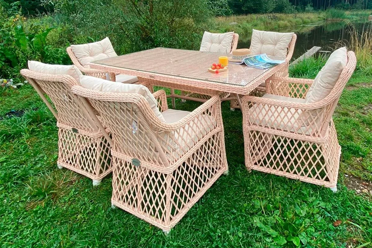 Комплект мебели обеденный MOKKA VILLA ROSA 6