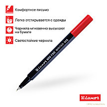 Набор капиллярных ручек Luxor Mini Fine Writer 045 20цв., 0,8мм, пластиковая банка, фото 3