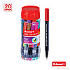 Набор капиллярных ручек Luxor Mini Fine Writer 045 20цв., 0,8мм, пластиковая банка, фото 2