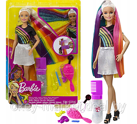 Кукла Барби Радужное сверкание волос  FXN96