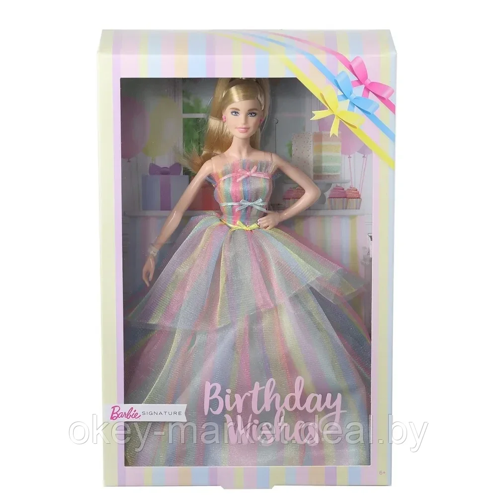 Barbie Коллекционная Барби Особый день рождения Collector Birthday Wishes Doll - фото 10 - id-p146857060