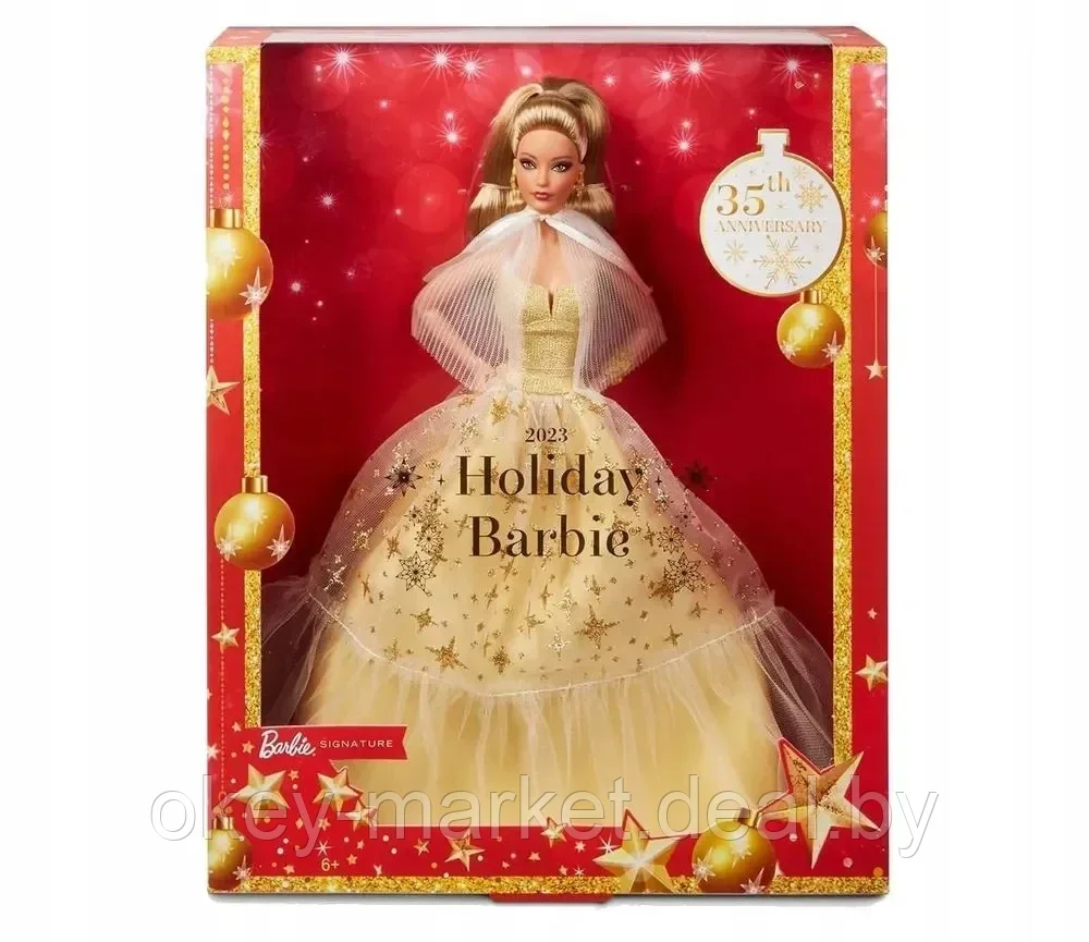 Коллекционная кукла Barbie Signature 2023 Holiday HJX06 - фото 2 - id-p216597639