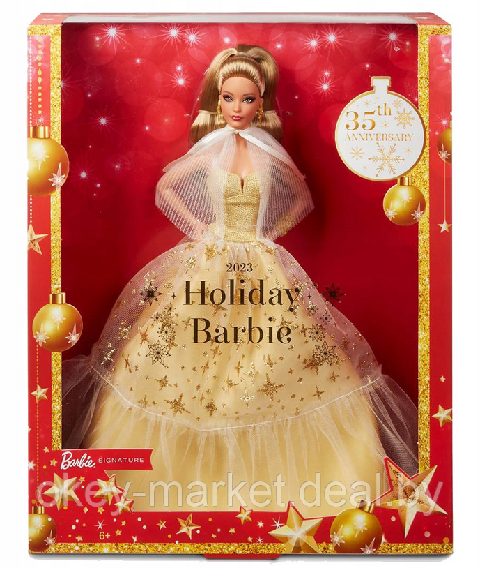 Коллекционная кукла Barbie Signature 2023 Holiday HJX06 - фото 9 - id-p216597639
