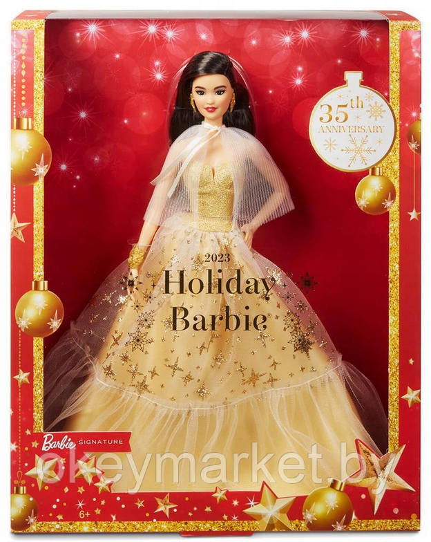 Коллекционная кукла Mattel Barbie Signature 2023 Holiday HJX07, фото 2