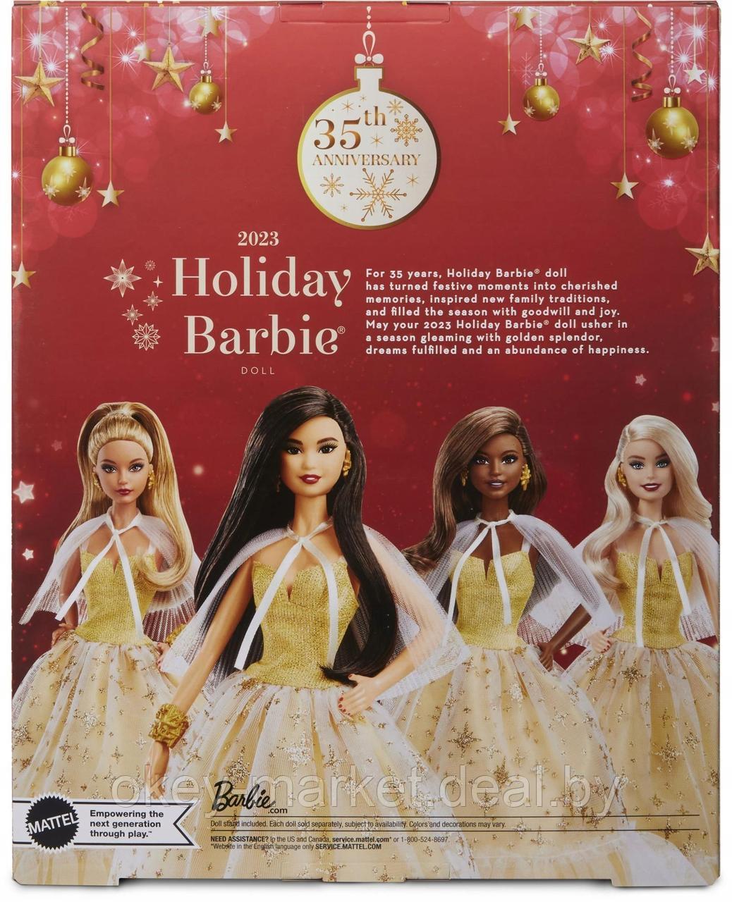 Коллекционная кукла Barbie Signature 2023 Holiday HJX07 - фото 7 - id-p216597711