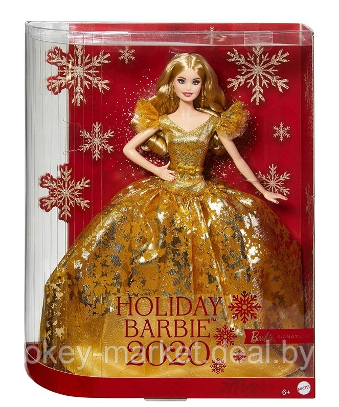 Коллекционная кукла Barbie Signature Праздничная Барби 2020 GHT54 - фото 8 - id-p144487167