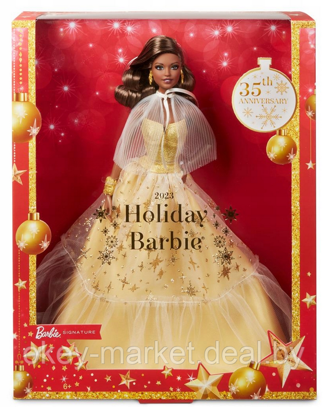 Коллекционная кукла Barbie Signature 2023 Holiday HJX06 - фото 2 - id-p216597720