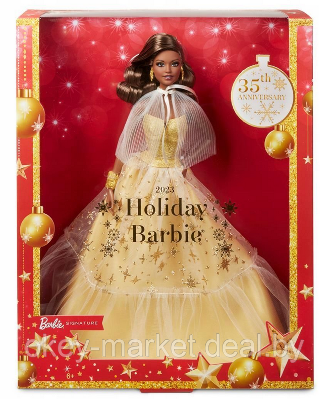 Коллекционная кукла Barbie Signature 2023 Holiday HJX06 - фото 8 - id-p216597720