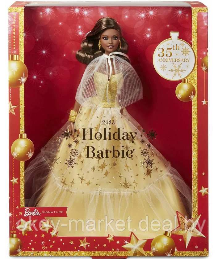 Коллекционная кукла Barbie Signature 2023 Holiday HJX06 - фото 1 - id-p216597720