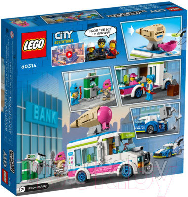 Конструктор Lego City Погоня полиции за грузовиком с мороженым 60314 - фото 7 - id-p216605895